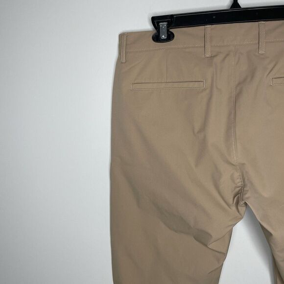 J.CREW Tech Pant Men 33 x 30 Slim Lightweight Khaki Tan Performance AA712 - Picture 8 of 16
